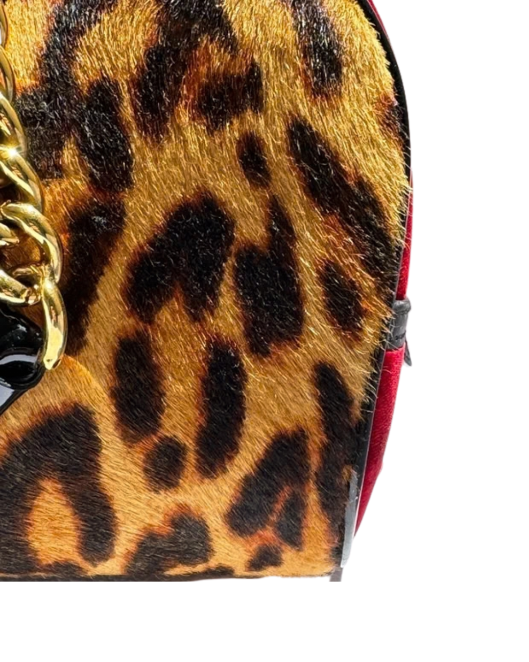 Christian Dior by John Galliano 2004 Cheetah Gambler Dice Bowler Bag