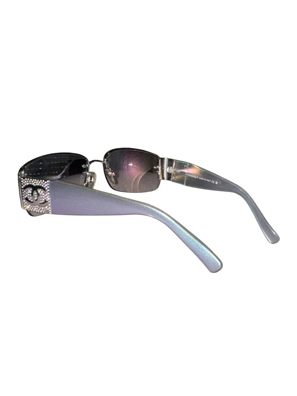 Chanel Crystal Logo Sunglasses