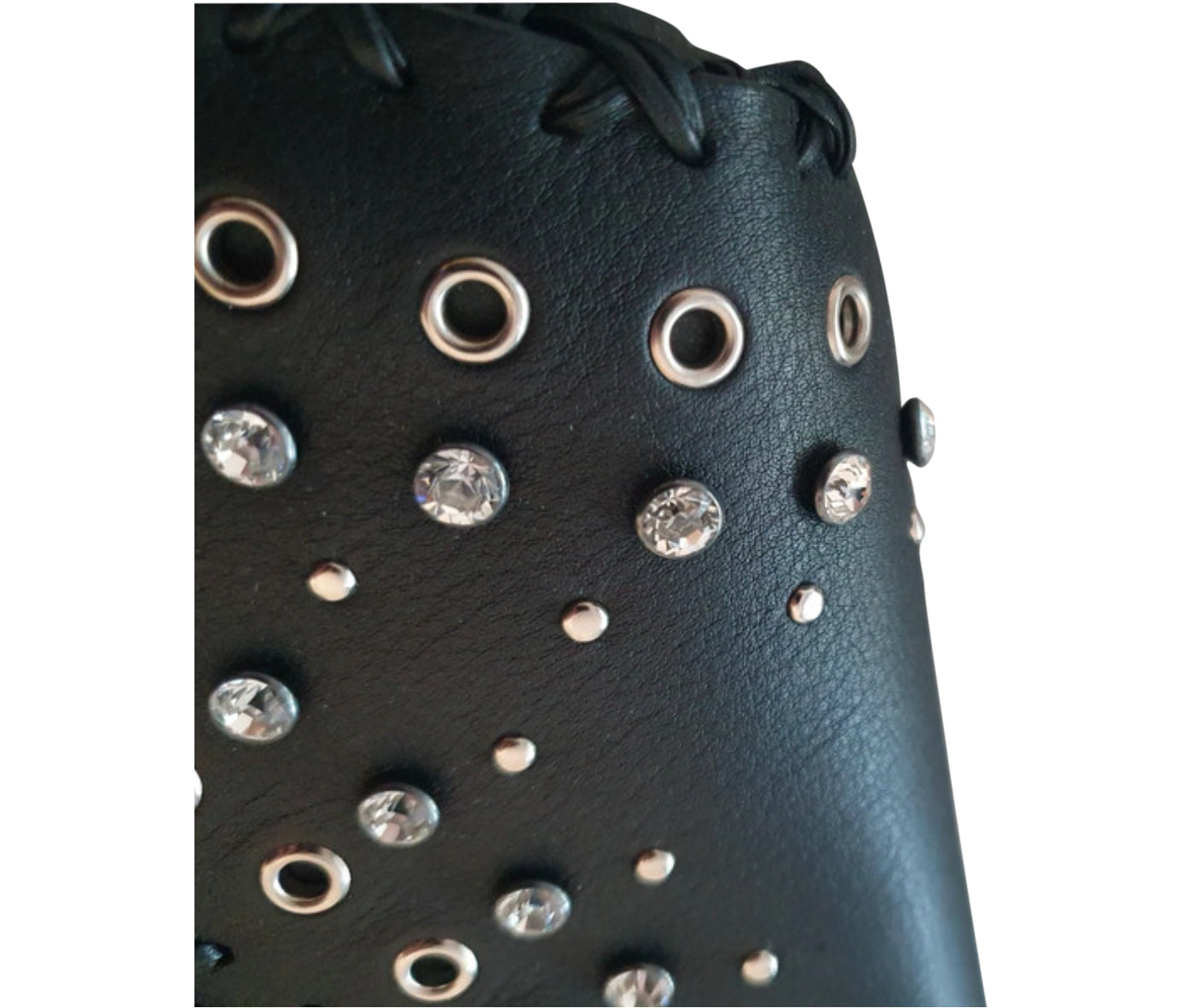 Christian Dior Crystal Studded Saddle Bag