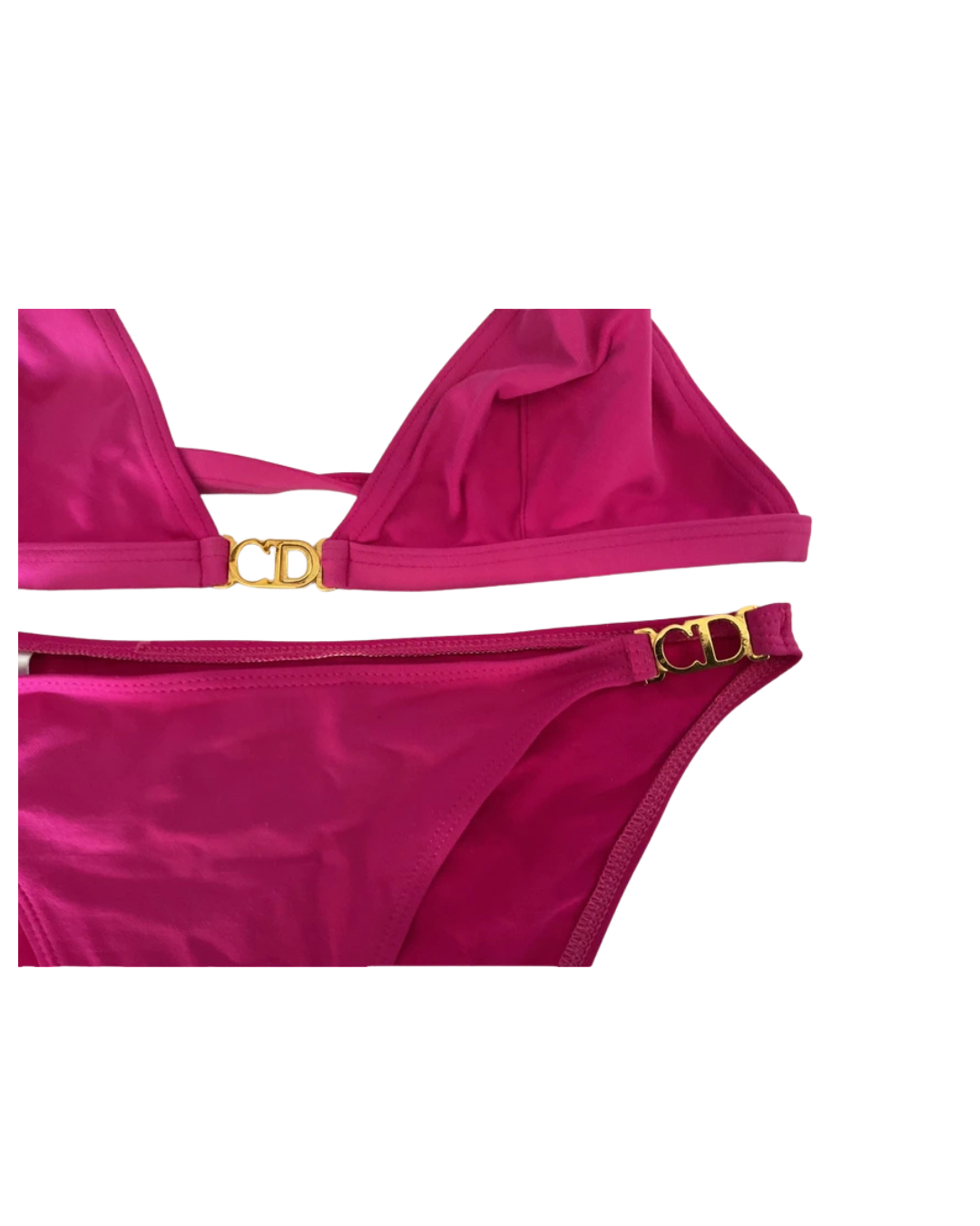 Christian Dior Pink Logo Bikini