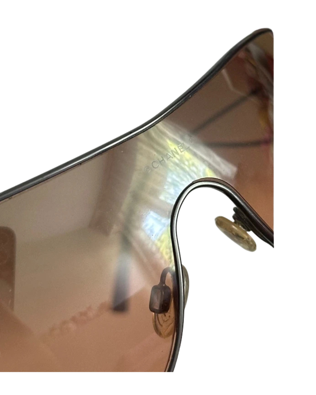 Chanel Crystal Logo Aviator Sunglasses