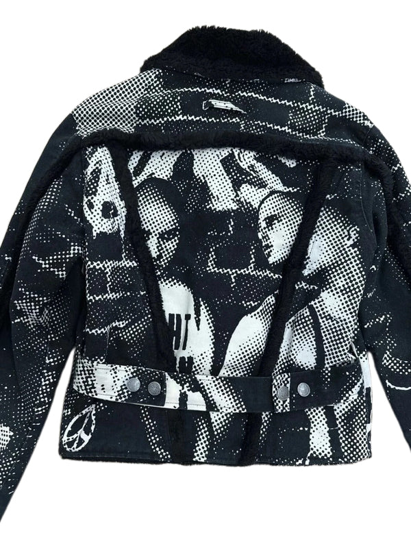 Jean Paul Gaultier Fall 1997 Fight Racism Shearling Jacket