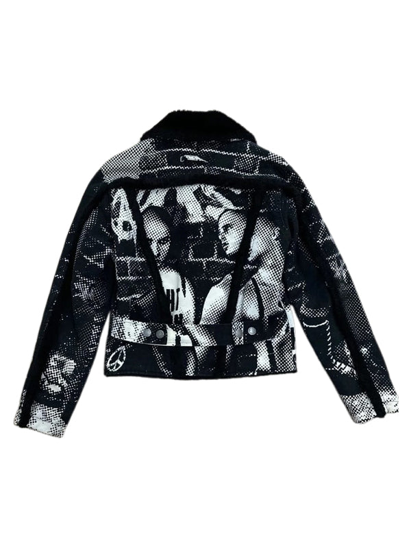 Jean Paul Gaultier Fall 1997 Fight Racism Shearling Jacket