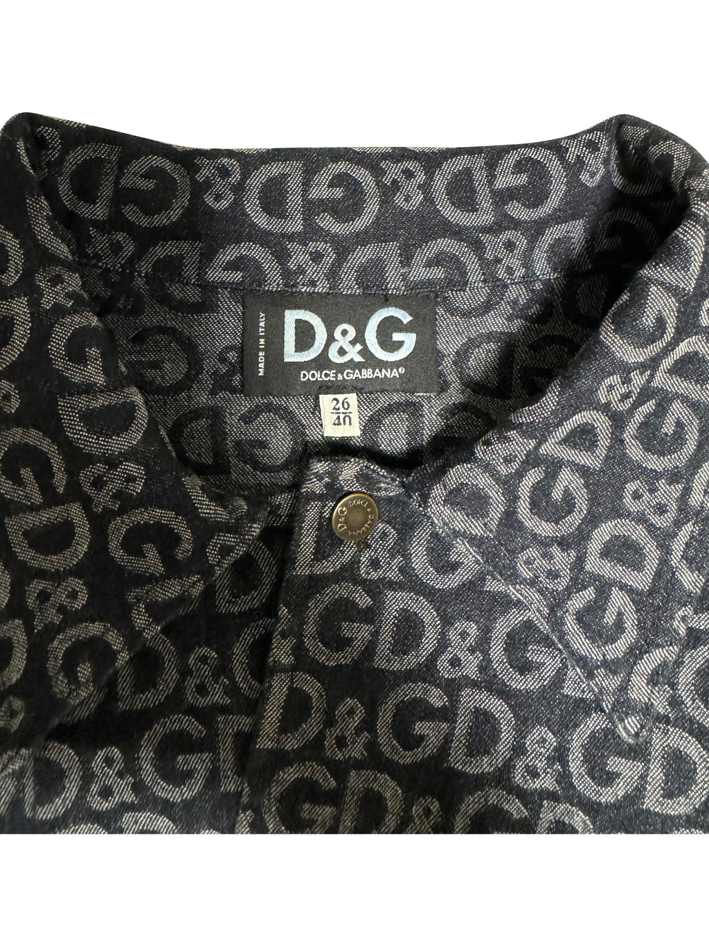 Dolce& Gabbana Logo Jean Jacket