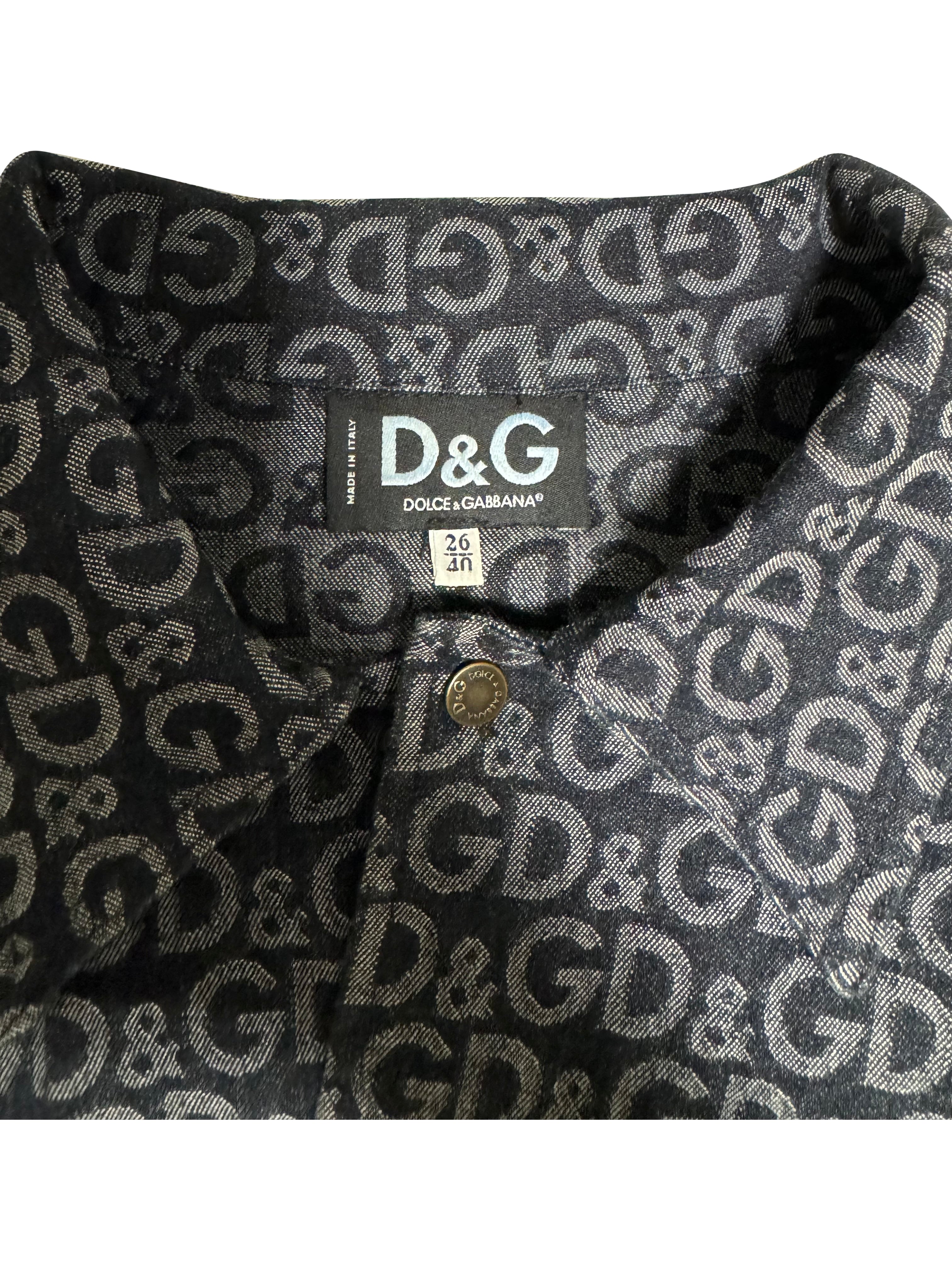 Dolce& Gabbana Logo Jean Jacket