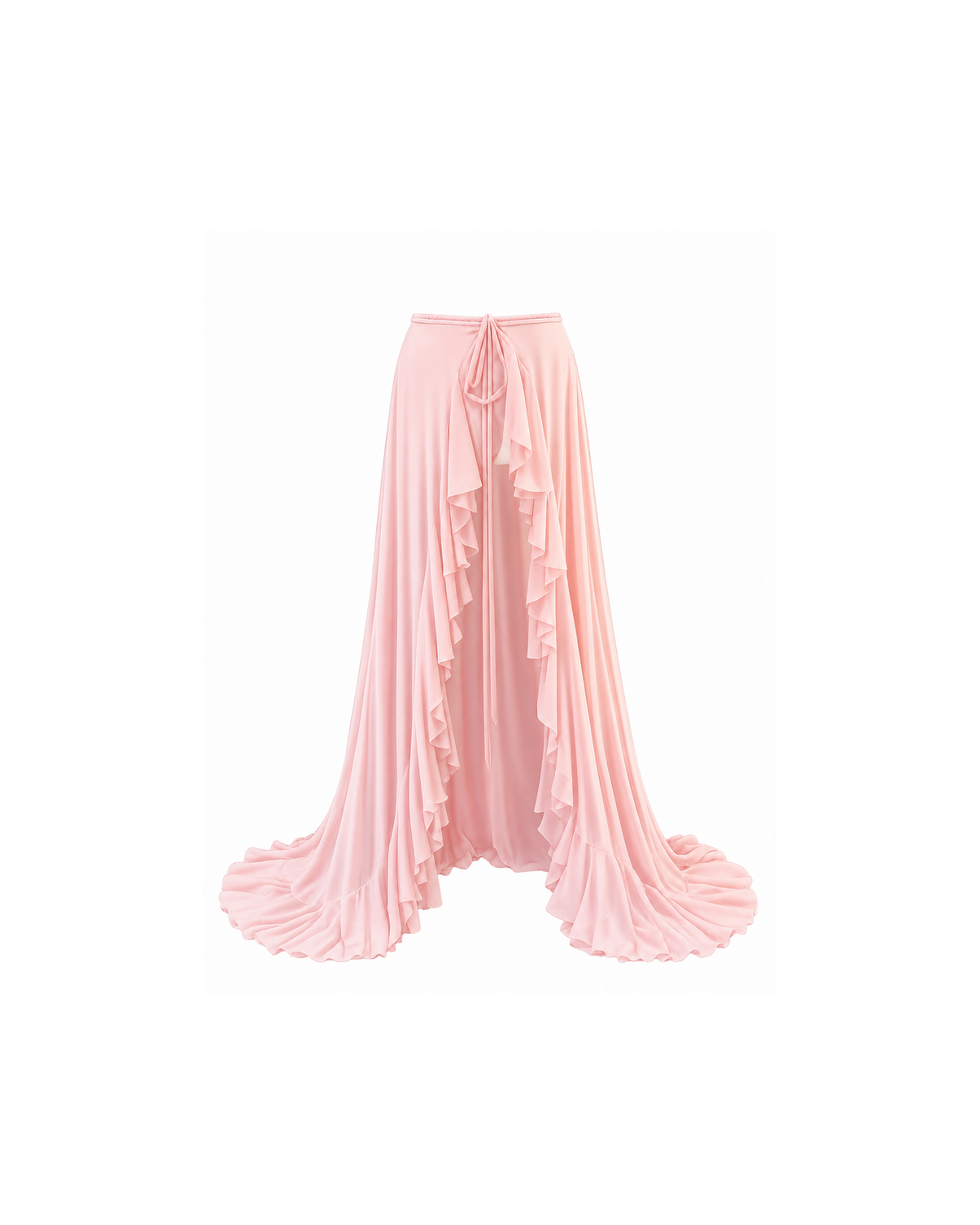 La Perla Ruffles Sequins Wrap Maxi Skirt