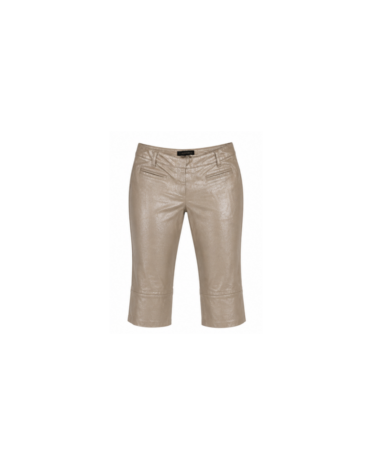 Plein Sud Pearl Leather Capri Pants