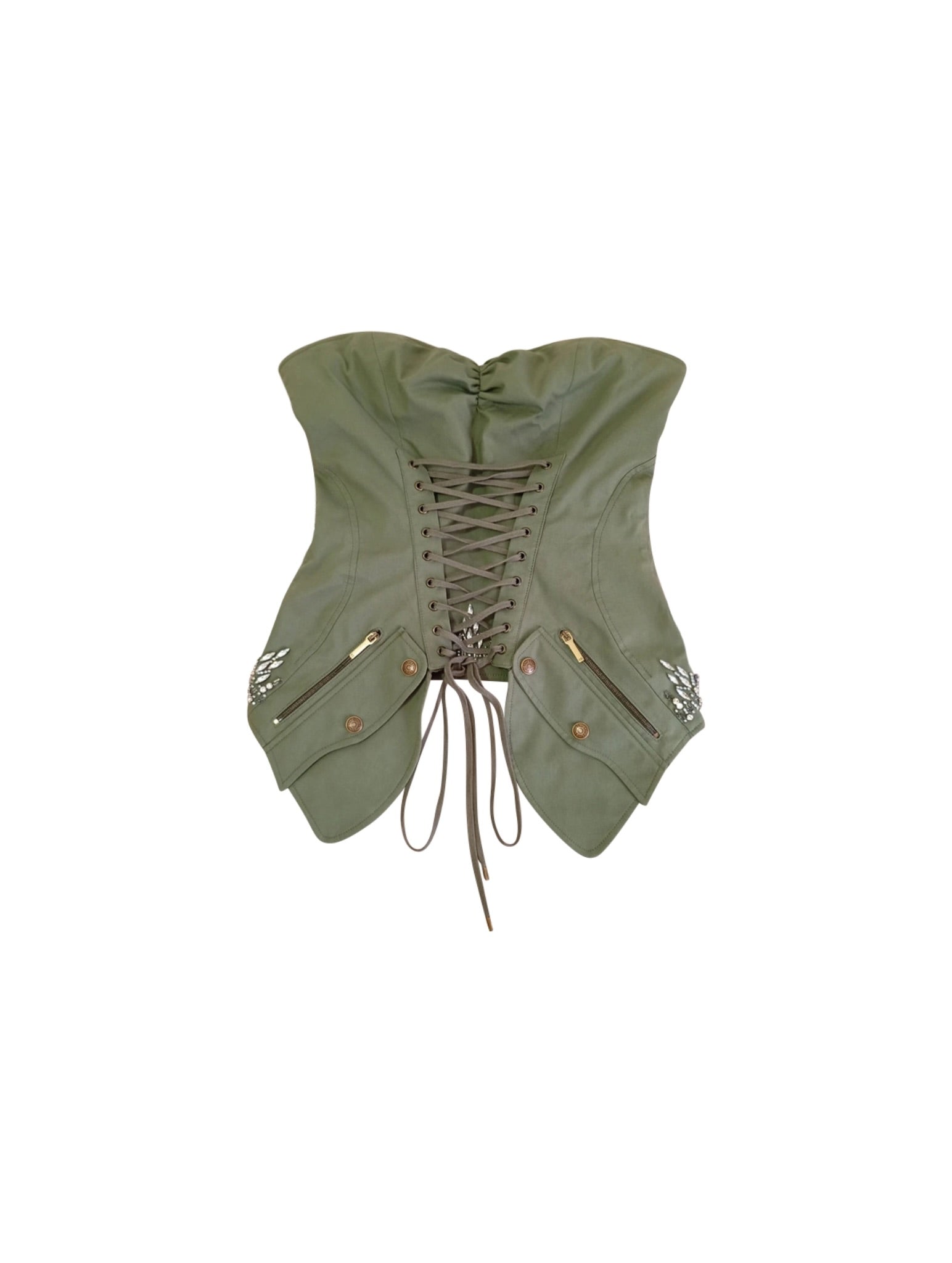 Christian Dior By John Galliano 2003 Embellished Corset Top