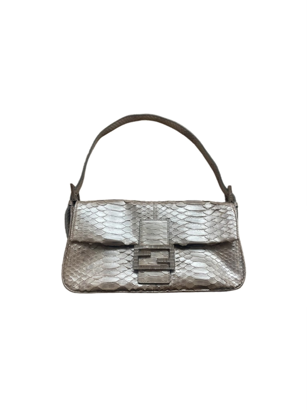 Fendi Python Baguette Crystal Bag