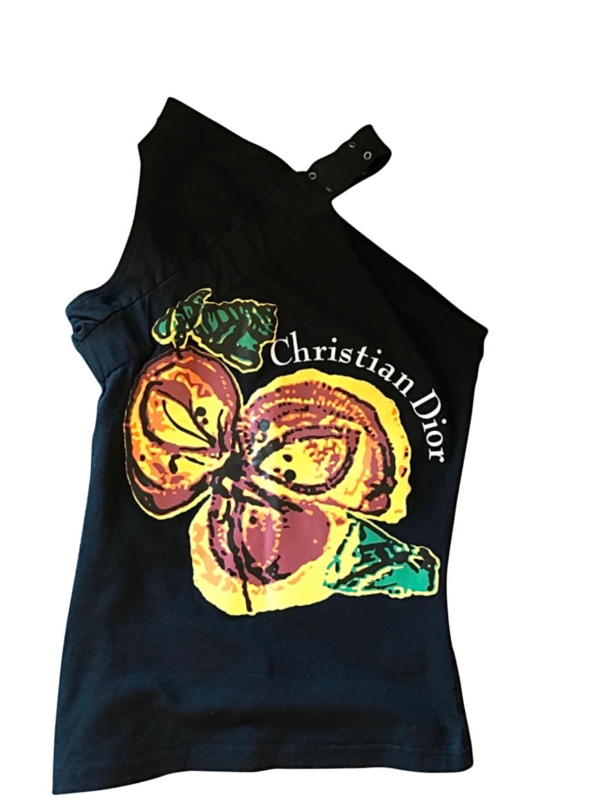 Christian Dior by John Galliano one shoulder top