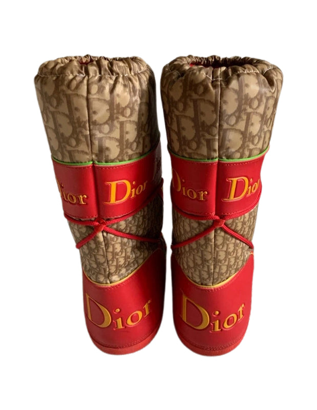 Christian Dior Rasta Monogram Snow Boots