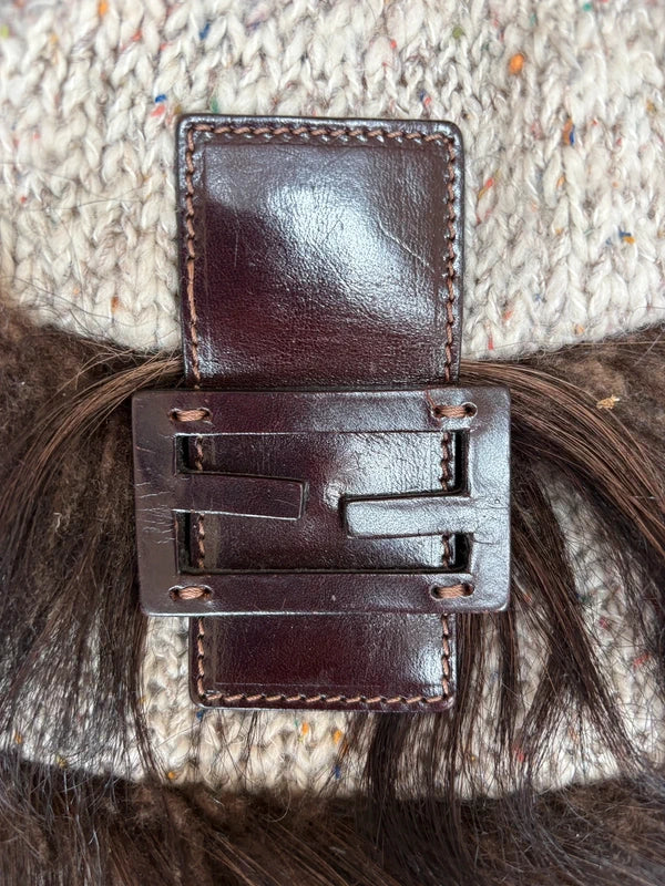 Fendi Goat Hair And Wool 2009 Baguette Bag