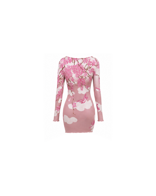 Gucci By Tom Ford Cherry Blossom 2003 Mini Dress