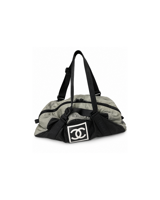 Chanel Logo Sport Boston Bag