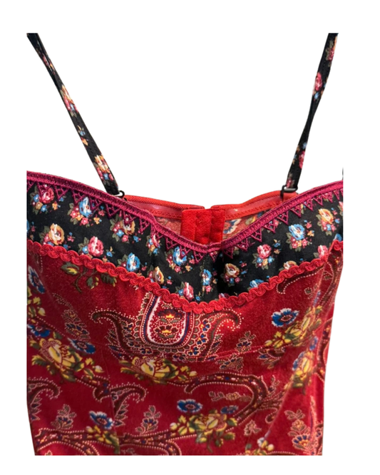 Christian Dior By John Galliano 2002 Russian Paisley Corset Top