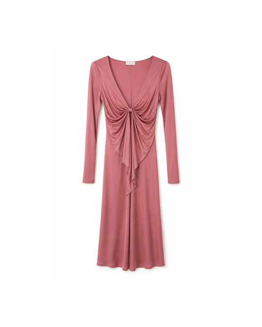 Valentino 2001 Silk Midi Dress