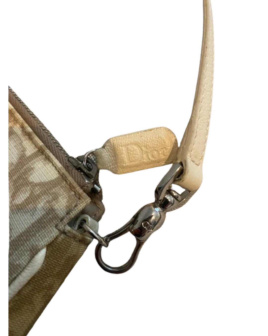 Christian Dior Diorissimo Floral Monogram Mini Saddle Bag