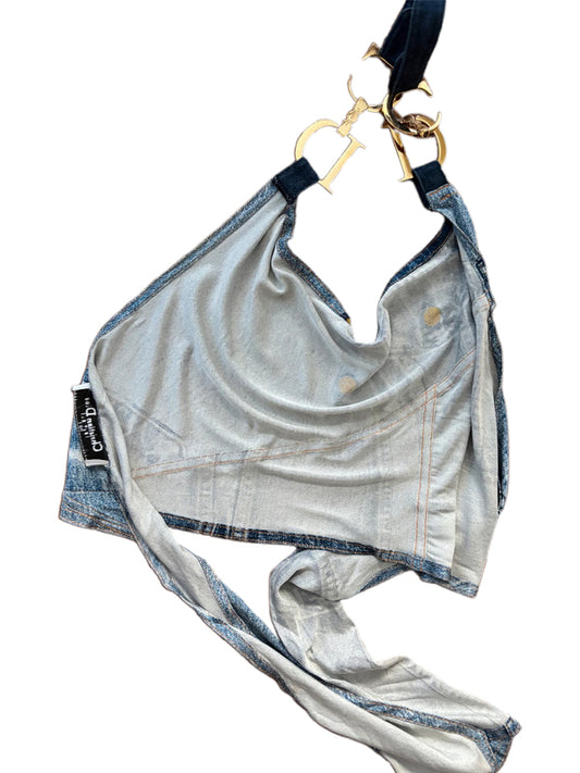 Christian Dior John Galliano 2000 Trompe L’Oeil Halter Top
