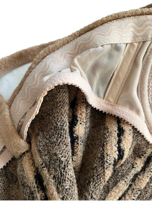 Azzedine Alaia 1991 Leopard Wool Corset Bodysuit