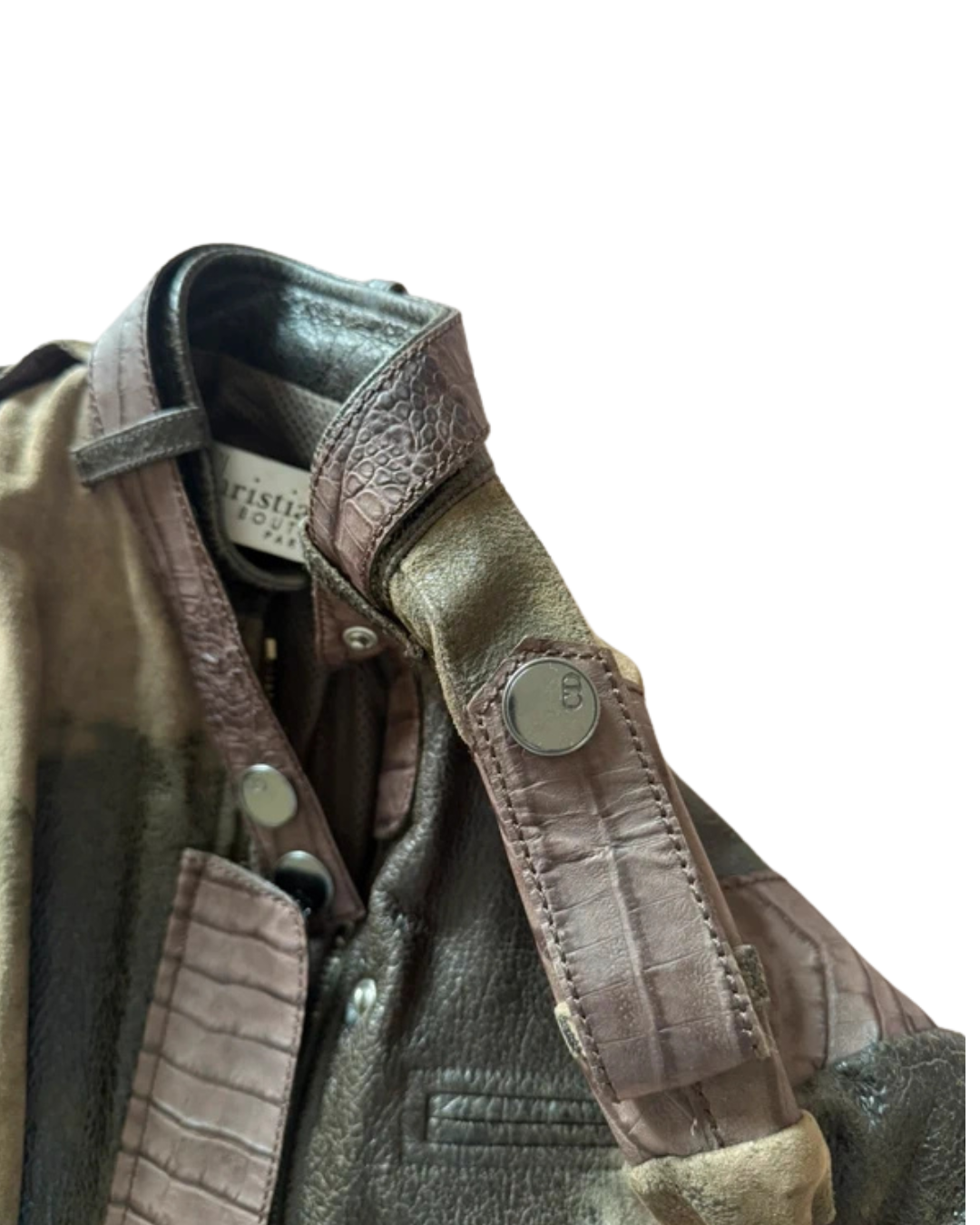 Christian Dior By John Galliano 2006 Crocodile Embossed Leather Jacket