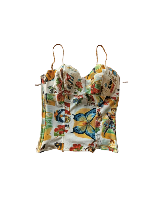 Christian Dior By John Galliano 2002 Butterfly Corset Top