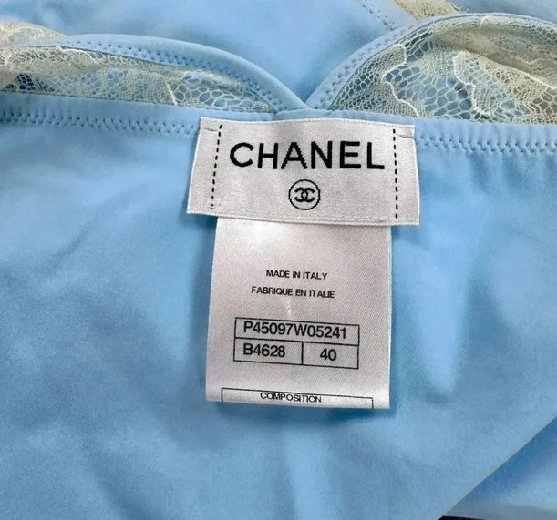 Chanel 2013 Blue Lace Swimsuit