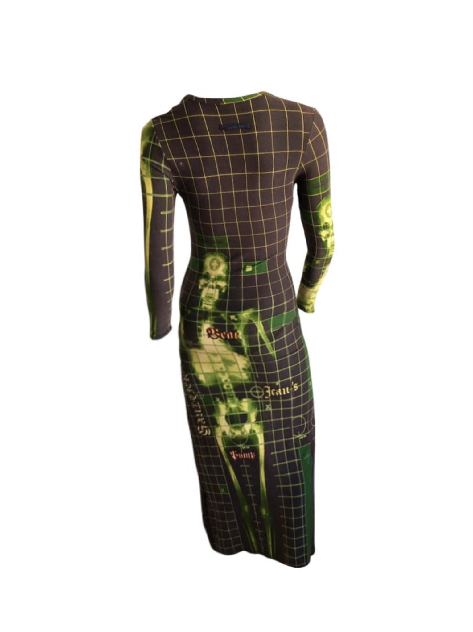 Jean Paul Gaultier 1996 Cyberbaba X-Ray Maxi Dress