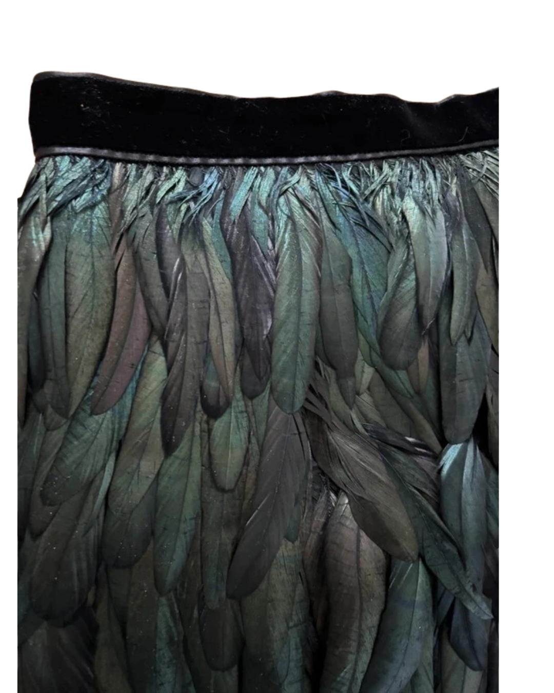 Gucci By Tom Ford 2012 Feather Midi Skirt