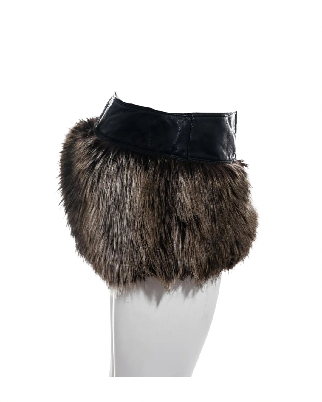 Chanel Karl Lagerfeld 2010 Fur Leather Shorts
