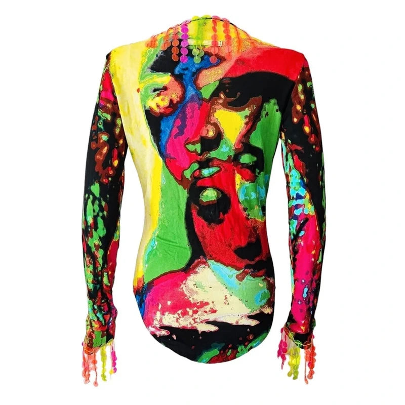 Jean Paul Gaultier S/S 2000 Psychedelic Bodysuit