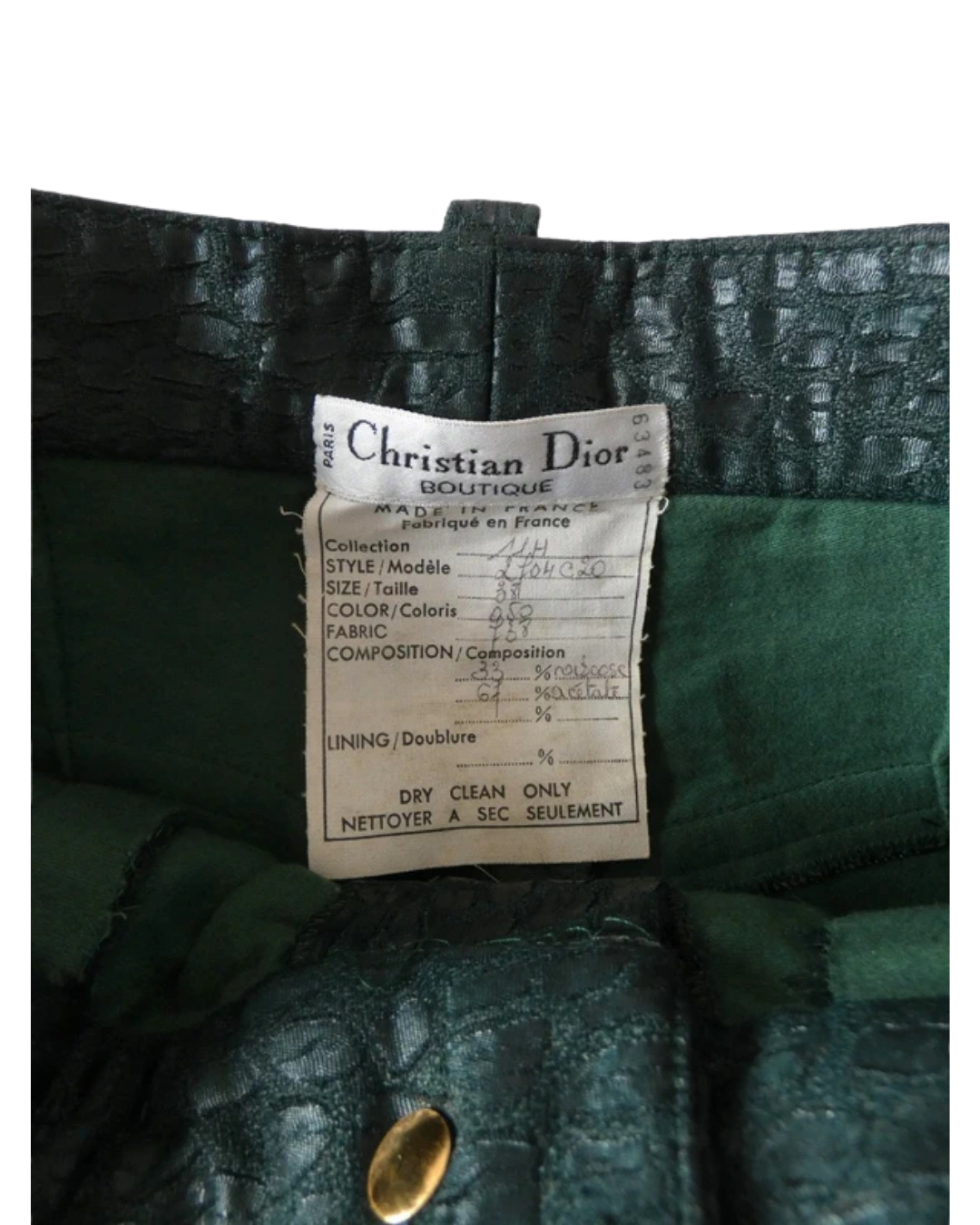 Christian Dior By John Galliano 2001 Croc Pants