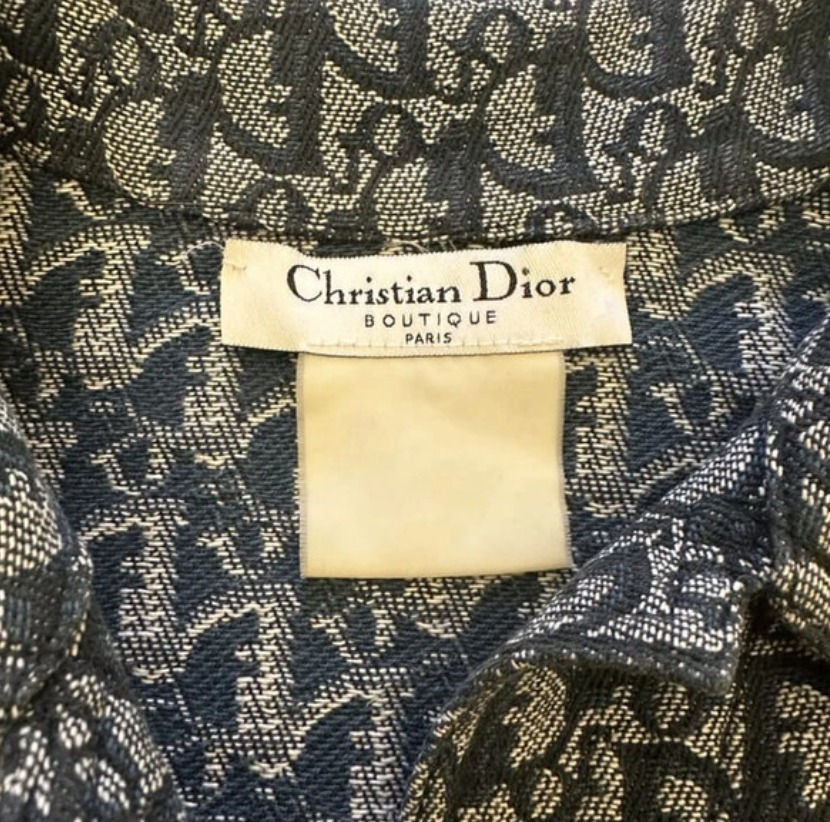 Christian Dior by John Galliano Monogram Denim Jacket