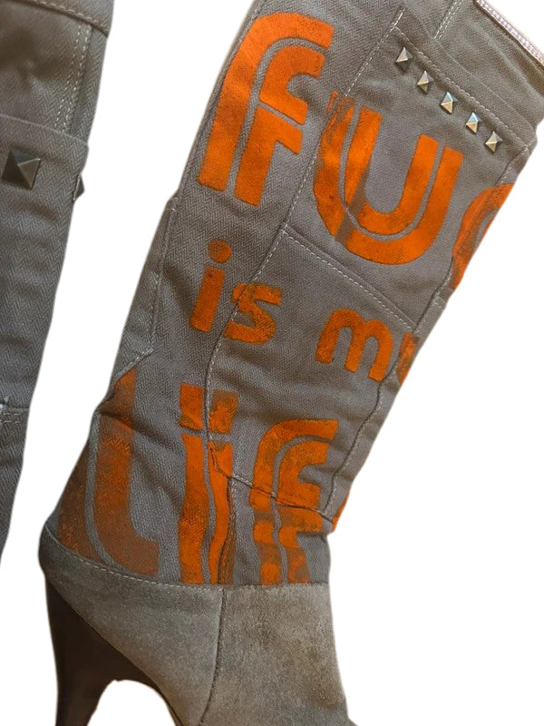 Dolce&Gabbana Chain Patch Boots