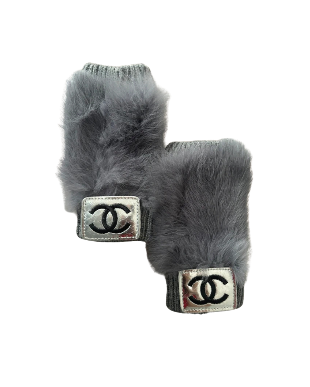 Chanel Faux Fur Hand Gloves