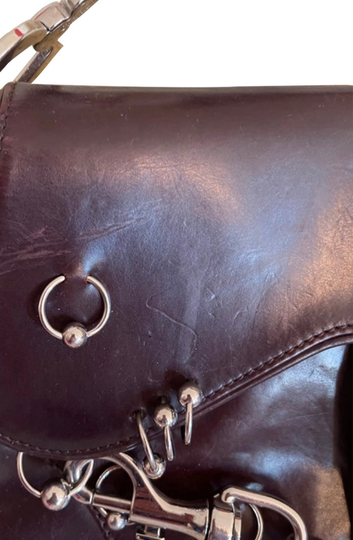 Christian Dior By John Galliano Piercings Saddle Bag