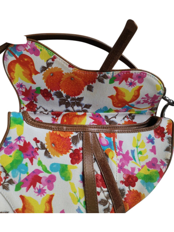 Christian Dior Spring 2006 Floral Saddle Bag