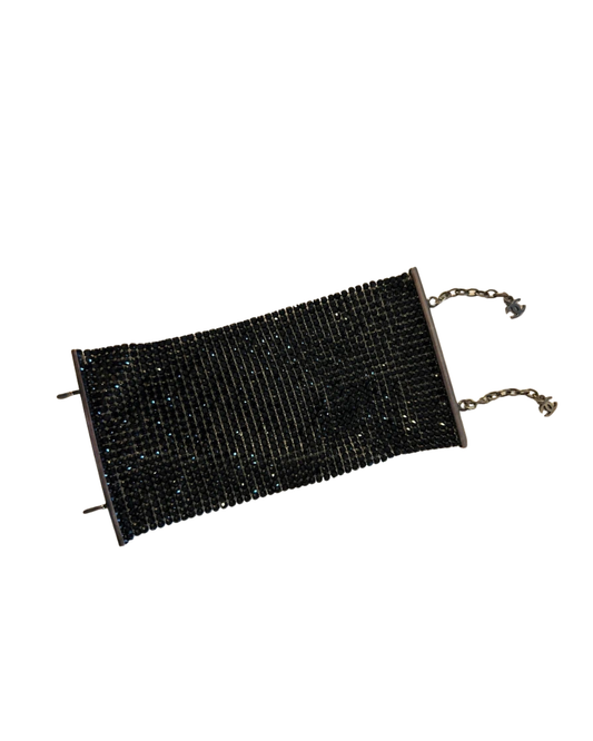 Chanel 1998 Fall Crystals Wide Bracelet