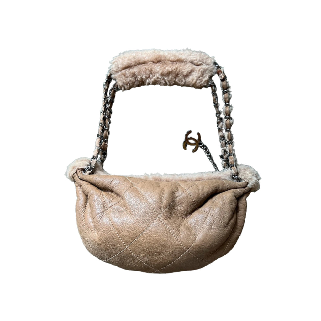 Chanel Shearling Shoulder Bag
