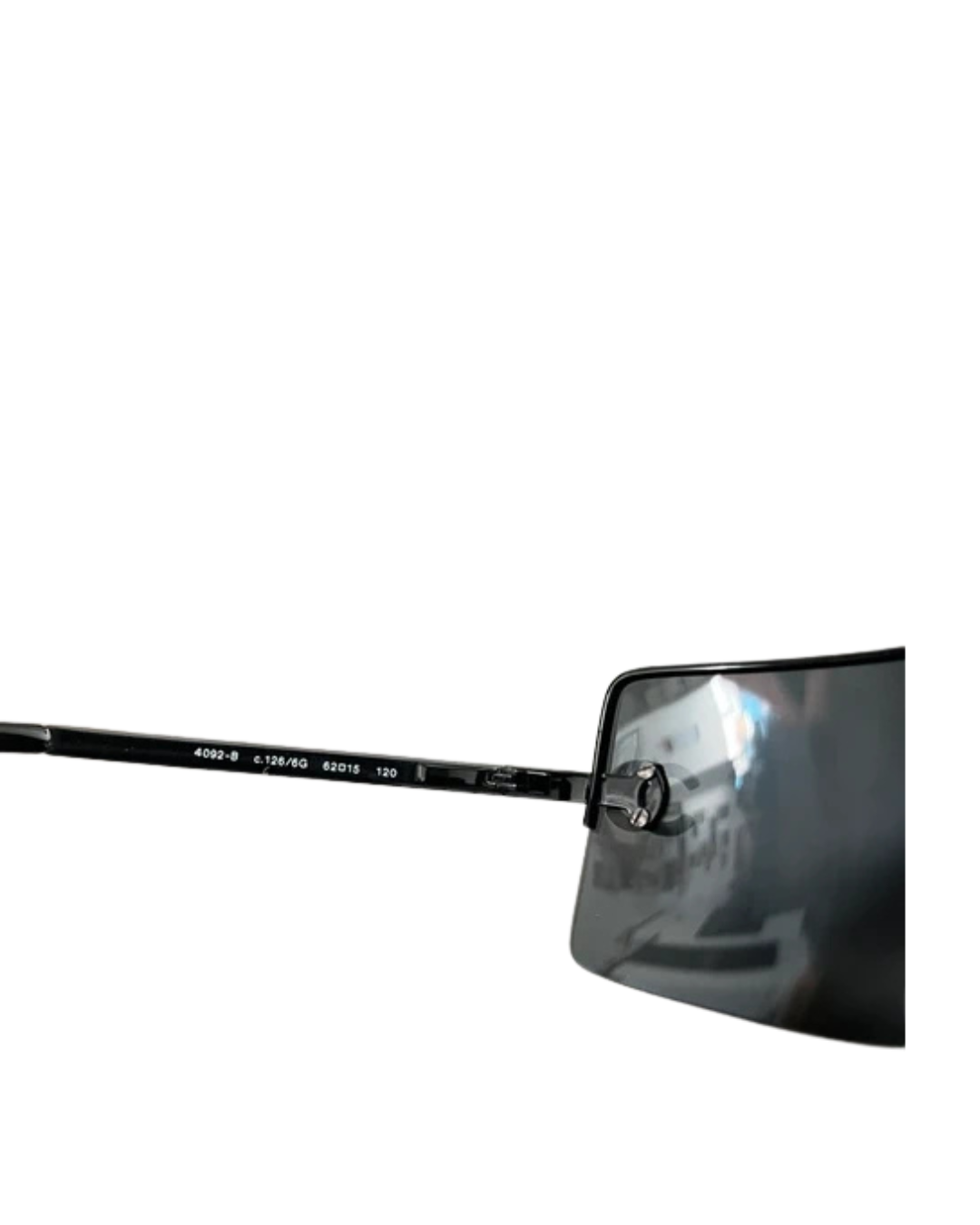 Chanel Frameless CC Crystal Logo Black Sunglasses