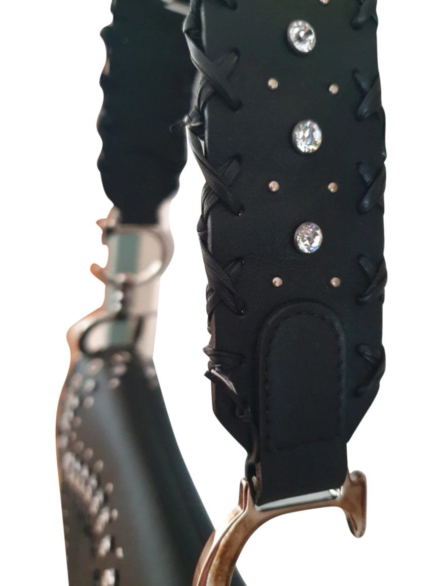 Christian Dior Crystal Studded Saddle Bag