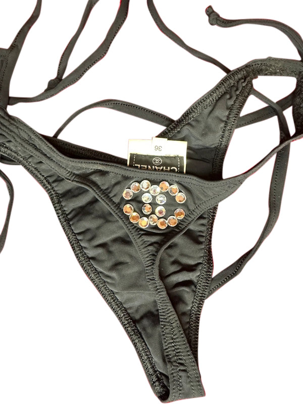 Chanel 1995 Rhinestone CC Bikini