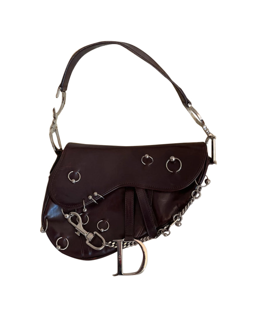 Christian Dior By John Galliano Piercings Saddle Bag