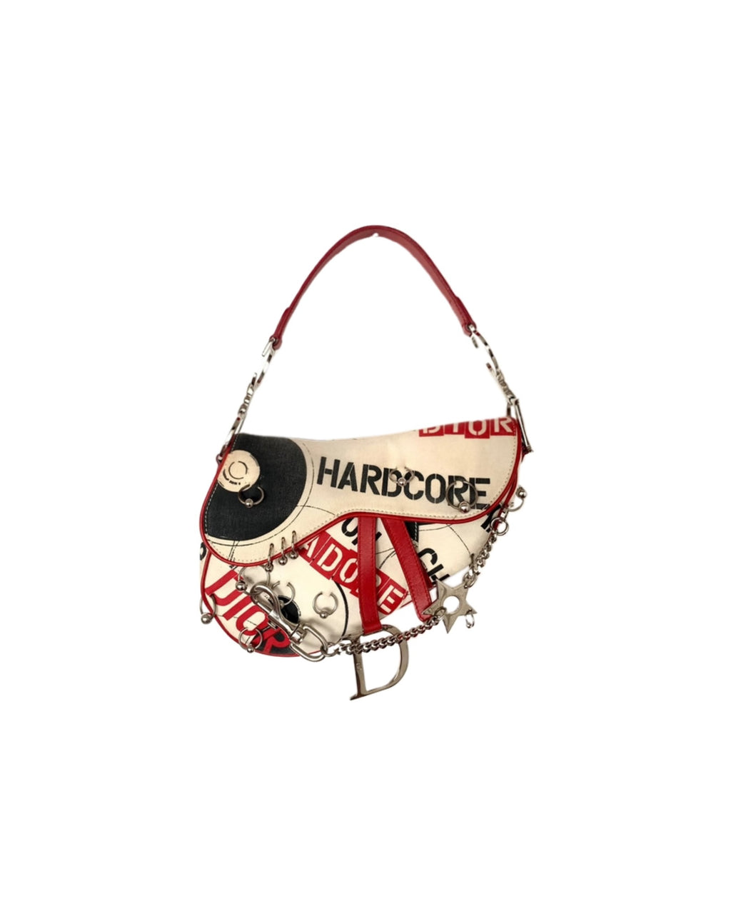 Christian Dior John Galliano Hardcore Pierced Saddle Bag