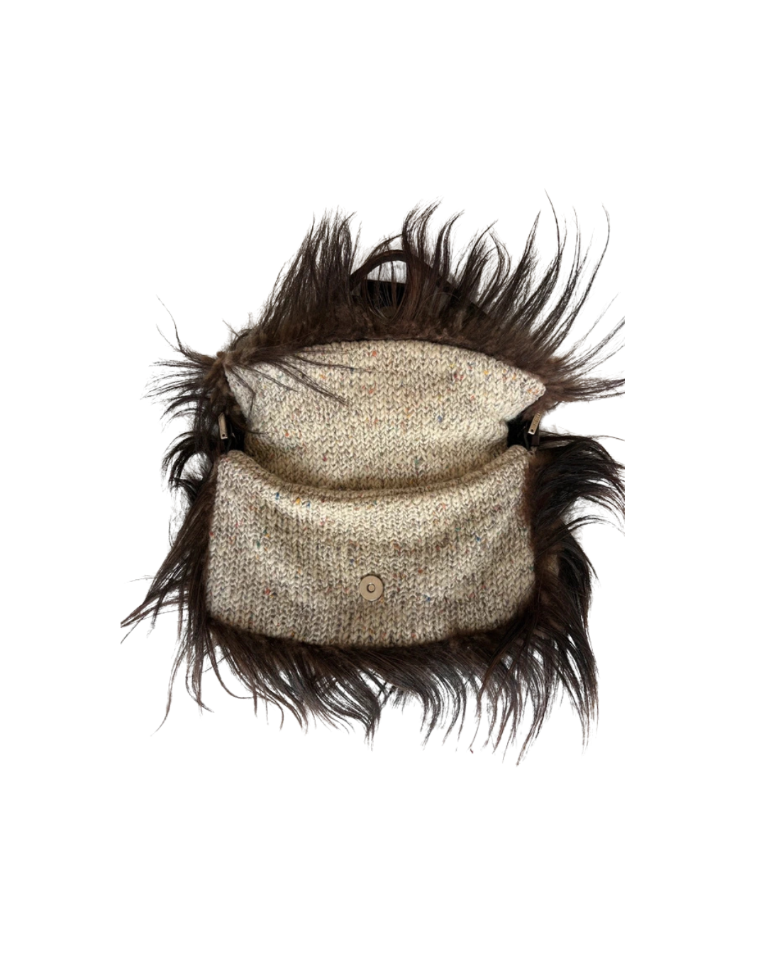 Fendi Goat Hair And Wool 2009 Baguette Bag
