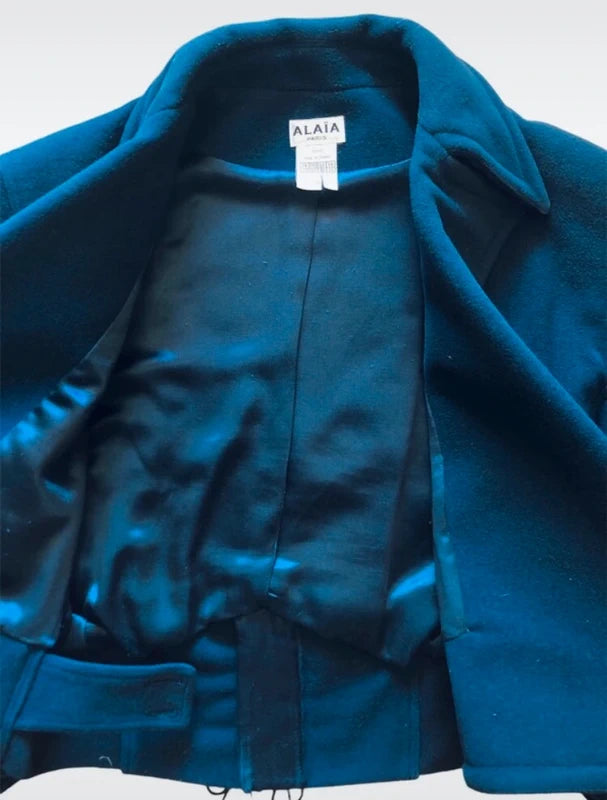 Azzedine Alaia Cropped Coat Jacket