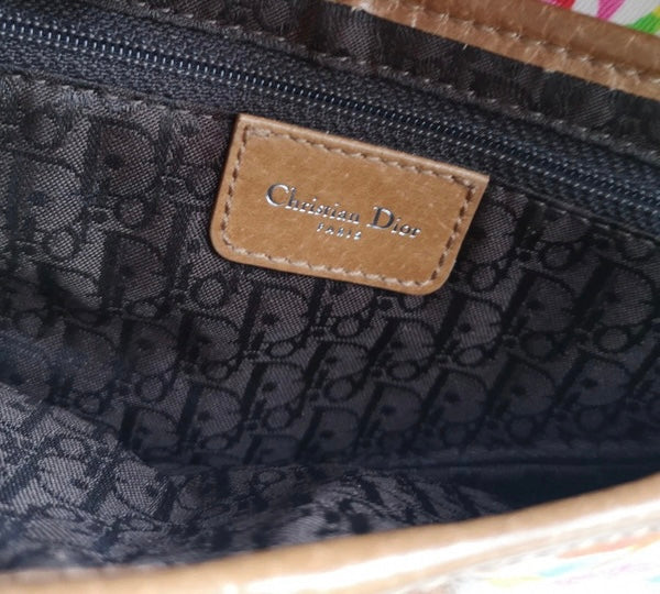 Christian Dior Spring 2006 Floral Saddle Bag
