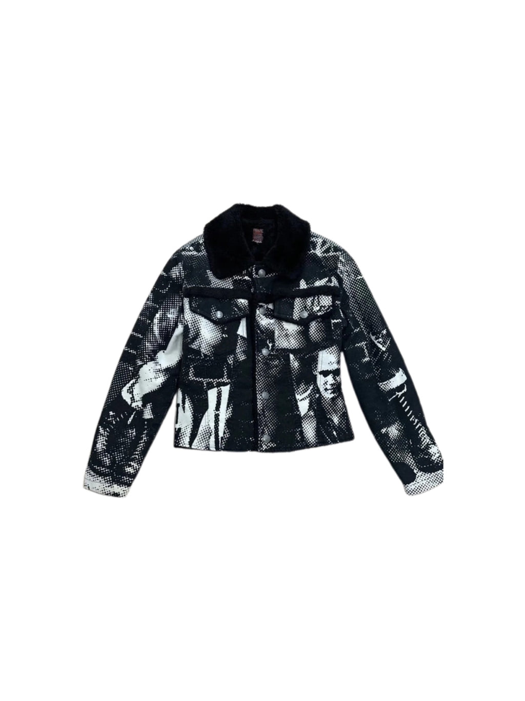 Jean Paul Gaultier Fall 1997 Fight Racism Shearling Jacket