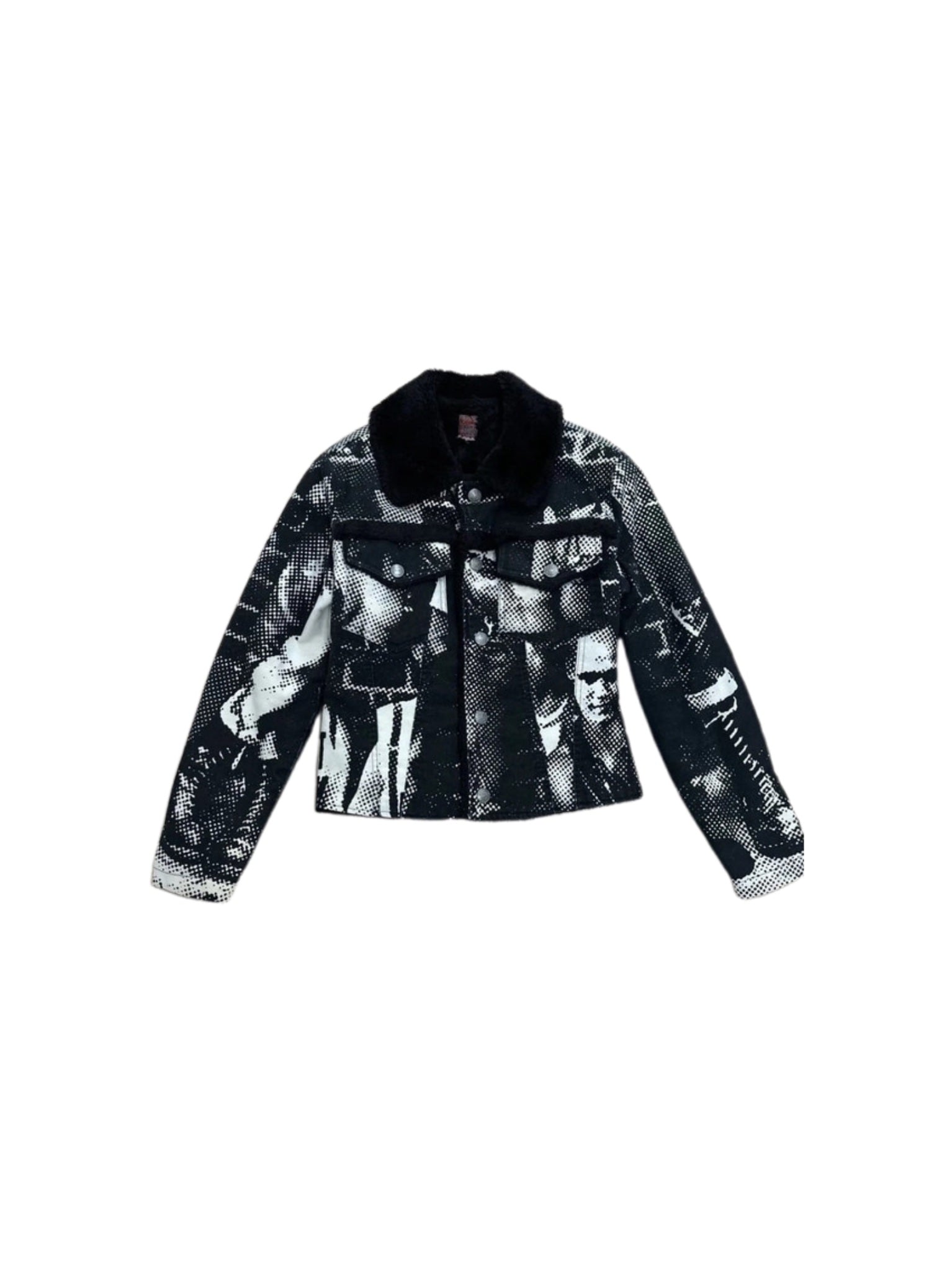 Jean Paul Gaultier Fall 1997 Fight Racism Shearling Jacket