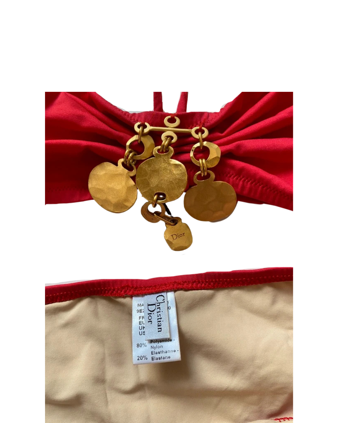 Christian Dior Gold Coins Bikini