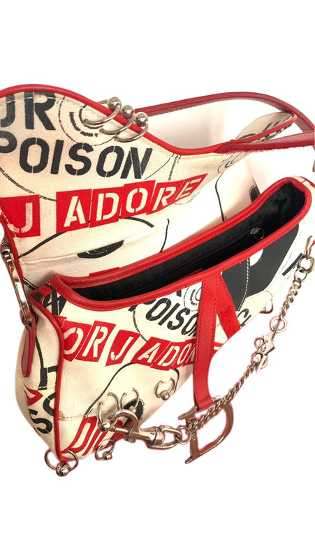 Christian Dior John Galliano Hardcore Pierced Saddle Bag